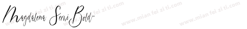 Magdalena SemiBold字体转换